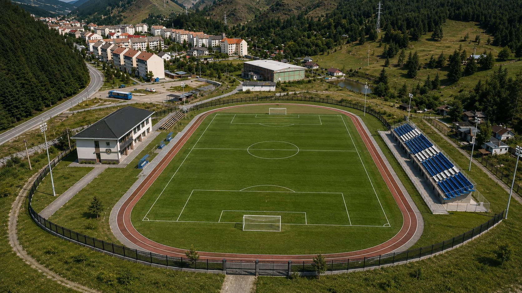 Balan sports stadium after renovation